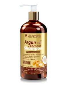 Volamena Argan Oil Shampoo with Moroccan Argan For Hair To Strengthen Weak & Damage Hair 300 Ml