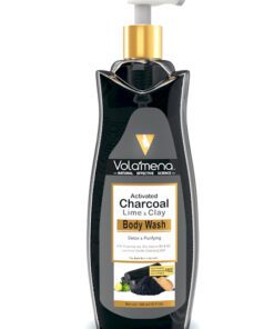 Volamena Activated Charcoal Lime & Clay Body Wash Cleansing, Hydrating and moisturizing For Men & Women 300 ml