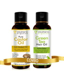 Castor oil and green tea hair oil