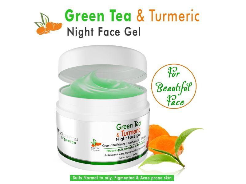 Green Tea & Turmeric face Night Gel 50 ml