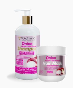 Volamena Onion & Apple Cider Vinegar Hair Shampoo & Hair Mask( Hair Spa)Combo Hair Growth & hair Fall Control 300 ml