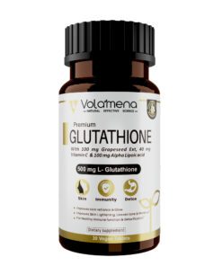 Volamena nutrition supplements Glutathione tablet for skin whitening, Glow with L-Glutathione 500mg 30 Tablets