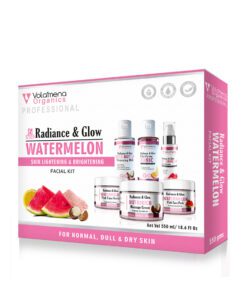 Volamena Radiance Glow Watermelon 6 Steps Facial Kit For Women & Men For De Tan & Glowing Skin 550 gms