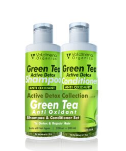 Volamena Green Tea and Bhringraj Shampoo & Conditioner Combo || Dandruff Control ||For Men & Women