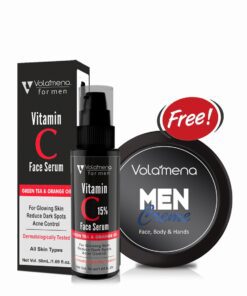 Volamena Vitamin C Face Serum With 15% Vitamin C For Glowing Skin & Brightening, Women & Men 50 ml