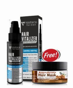 Volamena Proactive Hair Vitalizer Biotin Serum For Hair Growth, For Men 50 ml (Free Argan Hair Mask)*