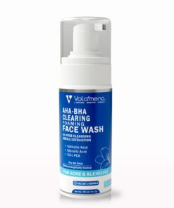 Volamena AHA BHA Clearing Foaming Face Wash | For Active Acne | With Glycolic & Salicylic Acid Face Wash For Women & Men 150 ml