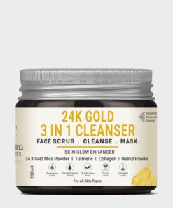 3 in 1 Cleanup Gold Face Cleanser | Scrub, Cleanse & Mask | For Glowing Skin For Women & Men 200 ml