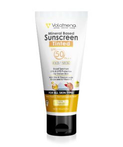Volamena Tinted Sunscreen SPF 50 ++ For Normal to Oily Skin For Women & Men UVA UVB Protection 100 ml