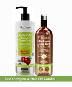 Apple Cider Shampoo 250ml With Bhringraj Hair Oil 200 Ml Combo