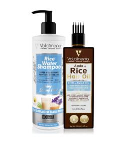Rice Water Shampoo 250 ml With Amla & Rice Hair Oil 100 ml Combo