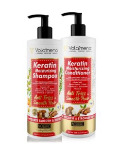 Keratin Moisturizing Shampoo 250 ml With Keratin Moisturizing Conditioner 250 ml Combo