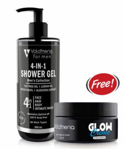 4 in 1 Shower gel for Men | For Face, Body, Hair & Intimate Area | Cleansing, Hydrating and moisturizing 300 ml