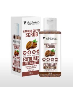 Volamena Arabica Coffee Face & Body Scrub With Coffee Seeds | De Tan Scrub | Dead Skin Removal | For Women & Men 100 ml