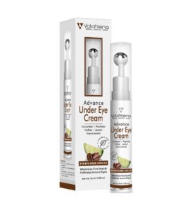 Volamena Advanced Under Eye Cream for Dark Circles With Caffeine Under Eye Roller 15 ml