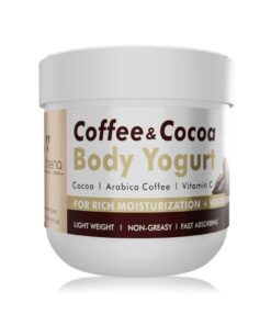 Volamena Coffee & Cocoa Body Yogurt For Dry Skin | Non Greasy Light Weight Moisturizer | For Women & Men 200 ml