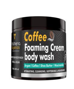 Volamena Organics Arabica Coffee Whipped cream Tan Removal Body Wash | Detan With Coffee & Vitamin C  | For Body | Shower gel For Women & Men 100 ml