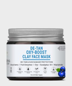 Volamena Organics De Tan Clay Face Mask | De Tan Mask For Tan Removal | For Women & Men 200 ml