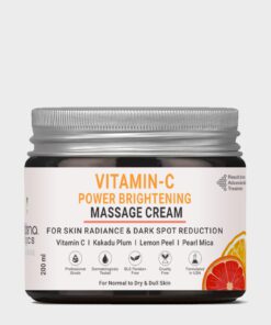 Volamena Power Brightening Massage cream For Face With Vitamin C For Skin Brightening & Glowing Skin For Women & Men 200 ml