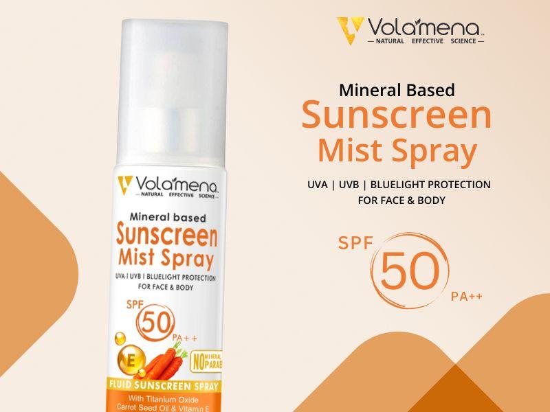 Volamena Mineral based sunscreen mist with SPF 50 ++ 100 ml