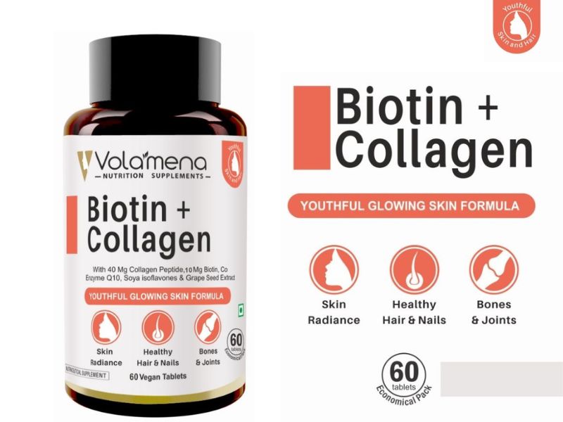 Volamena Nutritions Biotin and Collagen 30 vegan Tablets