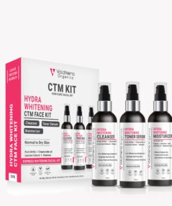 Volamena Hydra Whitening CTM Facial Kit for Women & Men 3 Steps Kit Cleanser, Toner Serum & Moisturizer For Normal to Dry Skin 300 ml