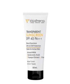 Volamena Transparent Sunscreen SPF 50 ++ Invisible Sunscreen Gel For Women & Men UVA UVB Protection 50 ml