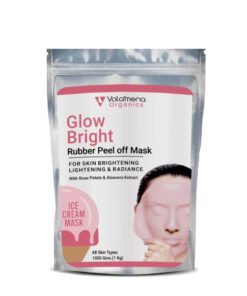 Volamena Glow Bright Rubber Peel off Mask For Face | For Radiance & Glowing Skin For Women & Men 1 kg