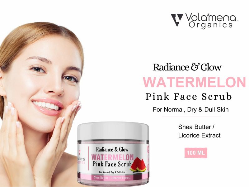 Volamena Radiance & Glow Watermelon Scrub for Women & Men 100 ml