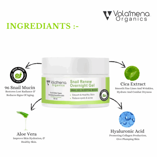 Volamena Snail Renew Overnight Gel 50 ml