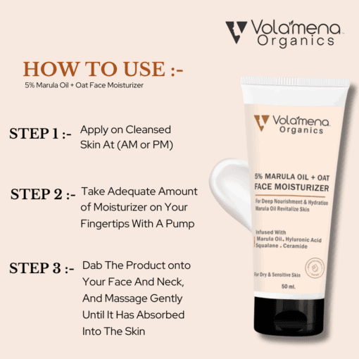Volamena Marula Oil & Oat Face Moisturizer 50 ml