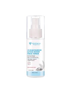 Volamena Organics Niacinamide & Rice Water Hydrating Face Toner For Glowing Skin, To Brighten The Skin Korean Skin Care Products 100 ml
