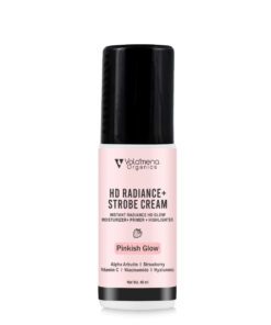 Volamena Organics HD Radiance Strobe cream Face Cream Pinkish Glowing Skin With Niacinamide, Alpha Arbutin & Strawberry For Women 40ml