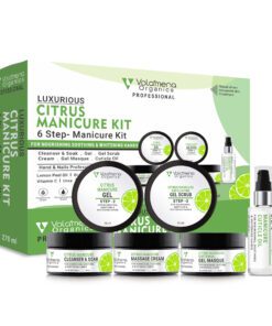 Volamena Luxurious Citrus 6-Step Manicure Kit For Women For Hand & Nails With Vitamin-C For Whitening & Nourishing