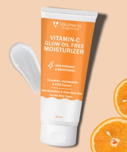 Volamena Organics Vitamin-C Glow Oil free Moisturizer For Deep Hydration & Even Skin Tone, 50ml