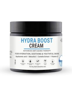 Hydra Boost Face Cream With Hyaluronic, Bakuchiol & Vitamin E For Dry, Dull & Sensitive skin | For Women & Men 100 ml