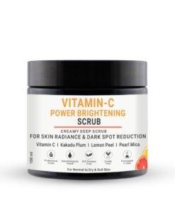 Vitamin C Power Brightening Face Scrub With Vitamin C & Pearl Mica For Glowing Skin & Dark Spot Reduction | For Women & Men 100 ml