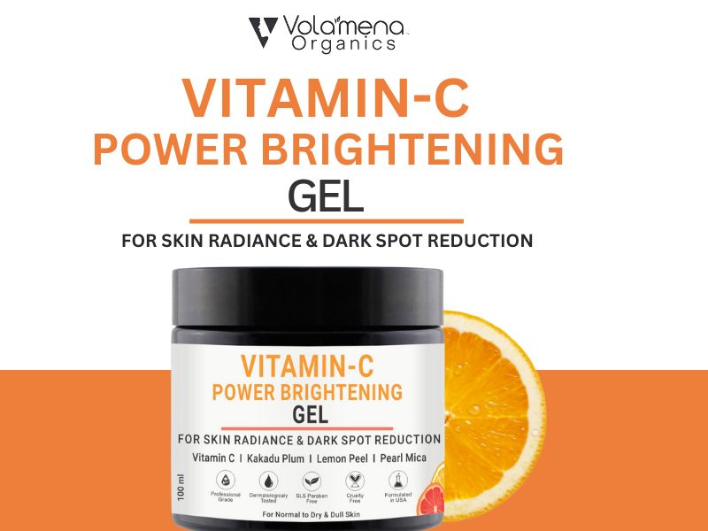 Vitamin C Power Brightening Face Gel With Vitamin C & Pearl Mica For Glowing Skin & Dark Spot Reduction | For Women & Men 100 ml