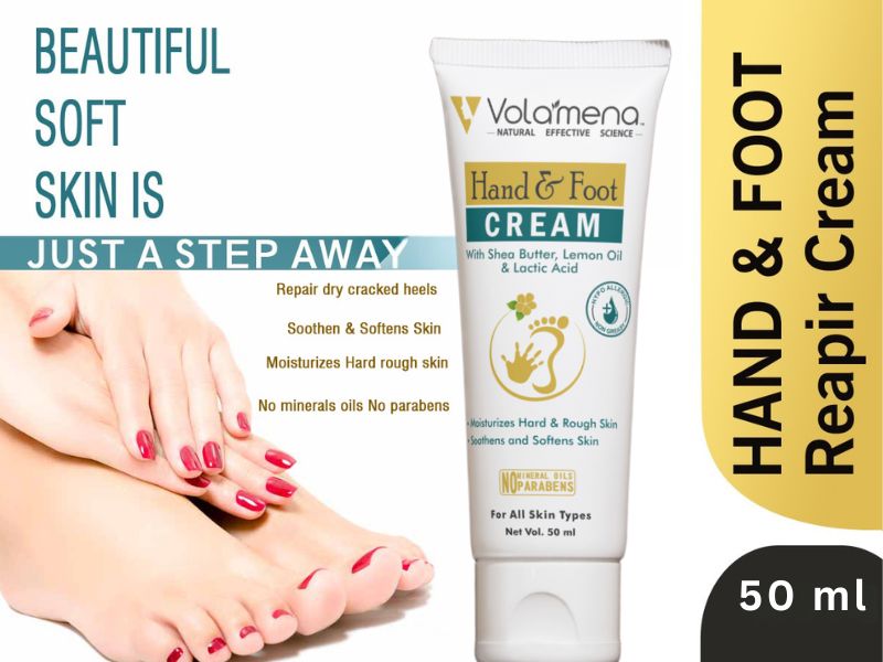 Volamena Hand & Foot Cream | Lemon Oil & Shea Butter | 50 ml