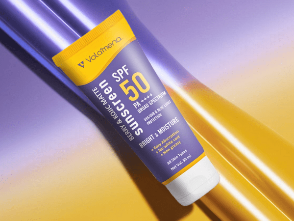 Volamena Berry & kojic Acid Purple Sunscreen SPF 50 PA+++ For Pigmentation-Free Skin UVA/B & Blue Light Protection, Anti-Pollution, No White Cast 50 ml