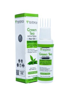 Volamena Organics Green Tea Active Detox Hair Oil For Hair Fall Control & Strength 50 ml