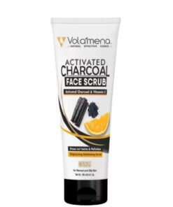 Volamena Activated Charcoal Face Scrub With Activated Charcoal & Turmeric For Draws Out Toxin, Impurities & Pollution 100 ml