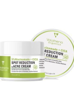Volamena Organics Niacinamide + CICA Spot Reduction Face Cream With Cica, Ceramides, Oatmeal Extract For Fades Dark Spots & Blemishes 50 ml